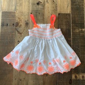 3 for $10 / Little Lass white/orange dress (18 M)